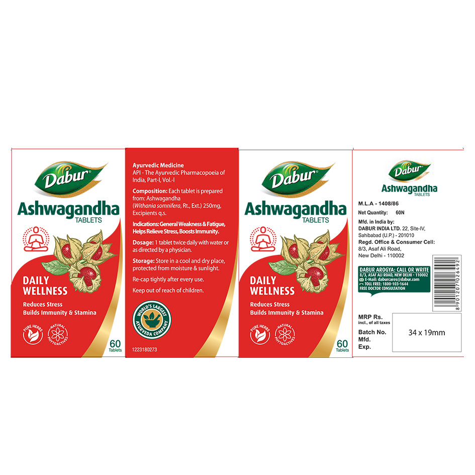 Dabur Pure Herbs Ashwagandha Device mark 6337078 Trademark