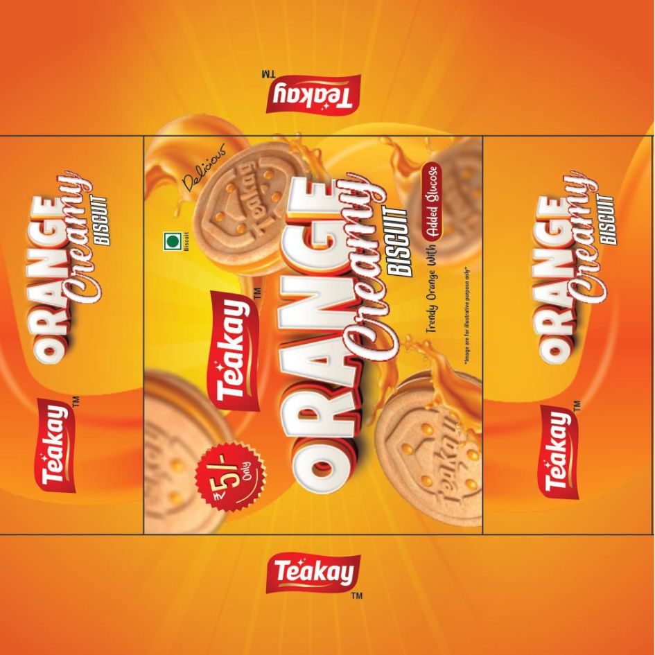 Teakay Orange Creamy Biscuit Device mark 6344674 Trademark
