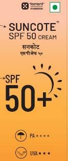 Suncote Spf 50 Device mark 6350447 Trademark