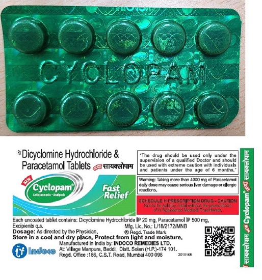 Cyclopam Device mark 6363852 Trademark