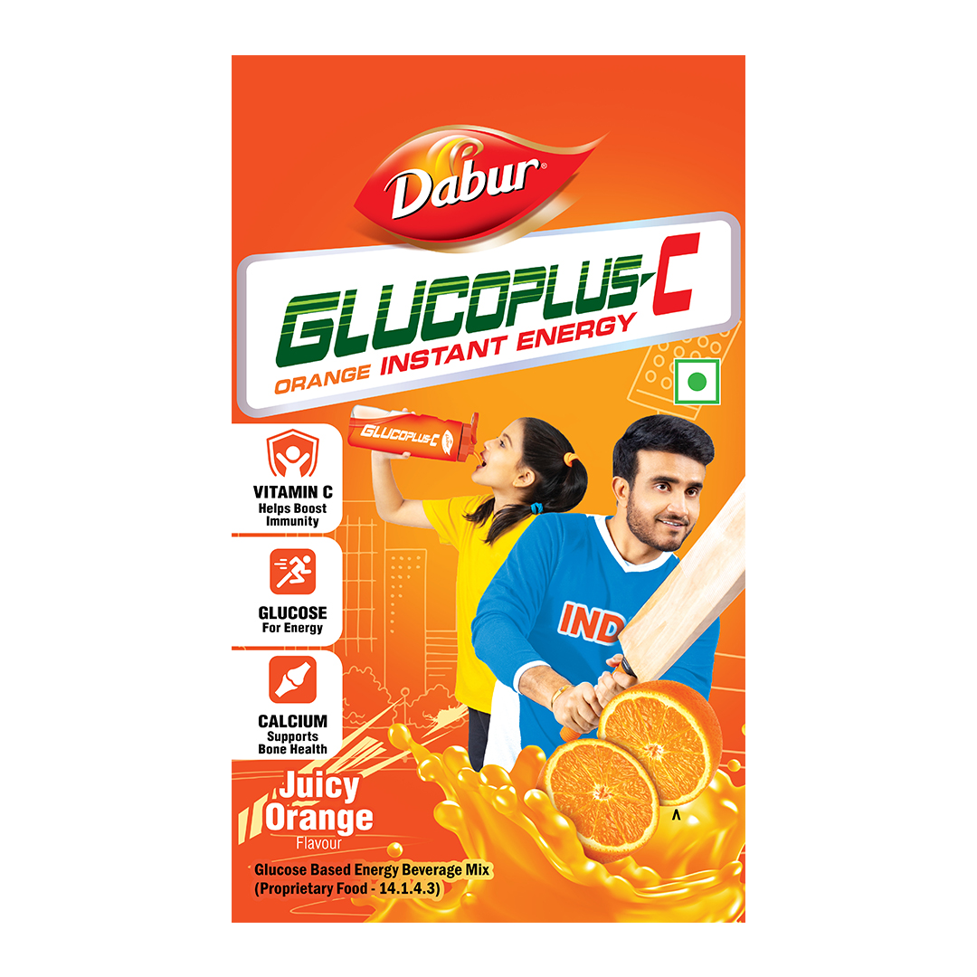 Dabur Glucoplus-c Orange (label) Device mark 6372405 Trademark