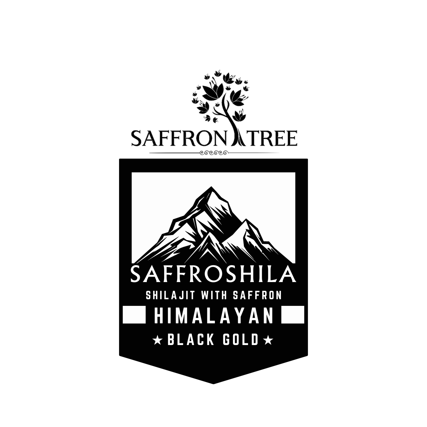 Saffron Tree Saffroshila Shilajit With Saffron Himalaya Black Gold Device mark 6372473 Trademark