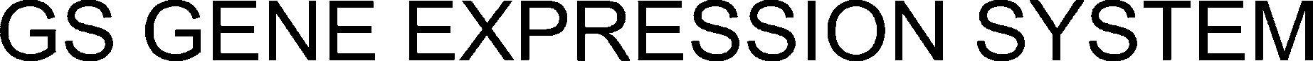 Gs Gene Expression System Device mark 3538076 Trademark