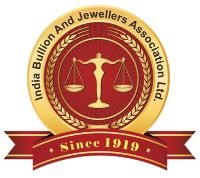 Composite Logo Mark Of India Bullion And Jewellers Association With Device Of Balance Scales Encircled by ribbon leaf Device mark 6430198 Trademark