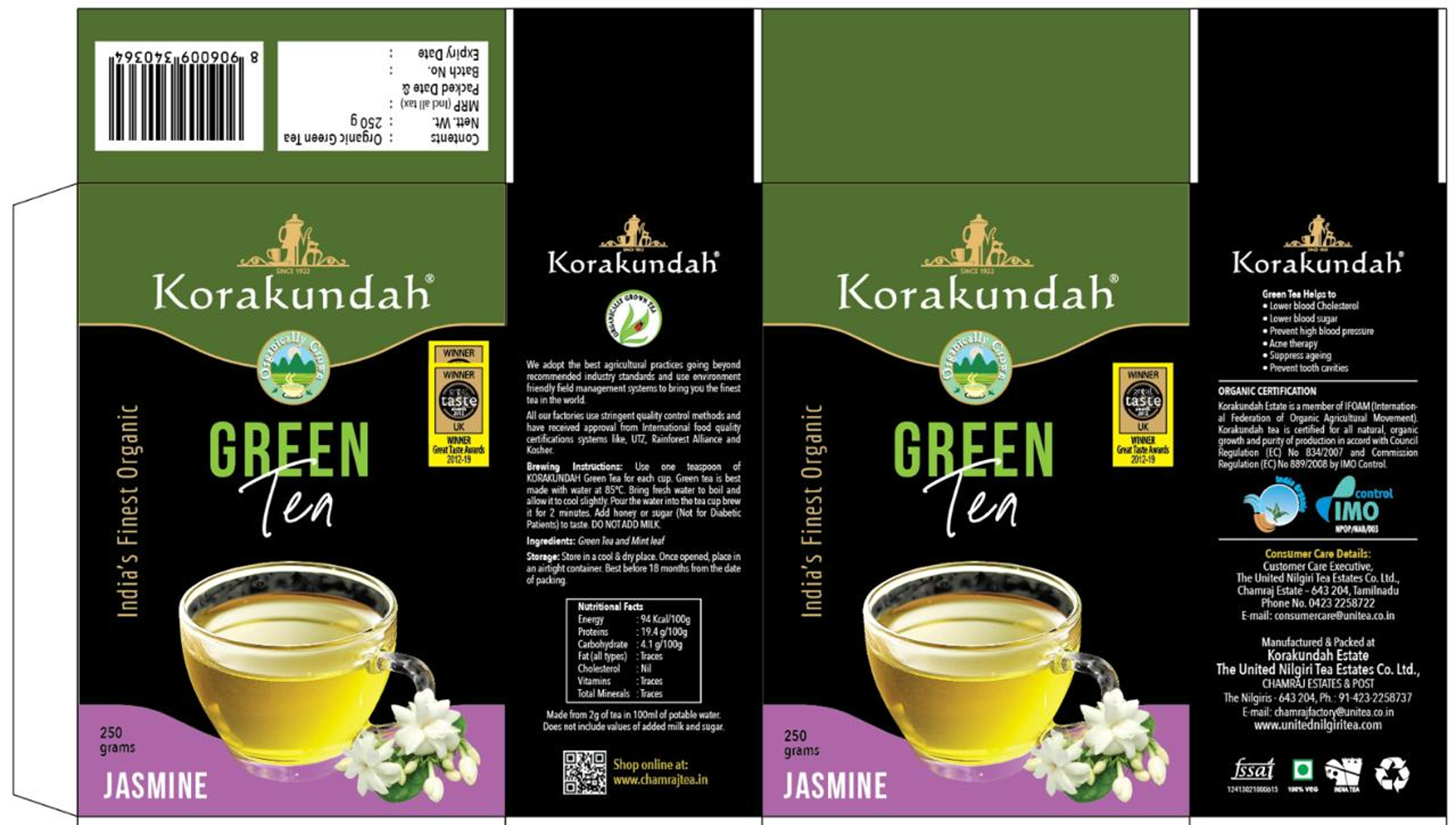 Korakundah Green Tea Jasmine Device mark 6433393 Trademark