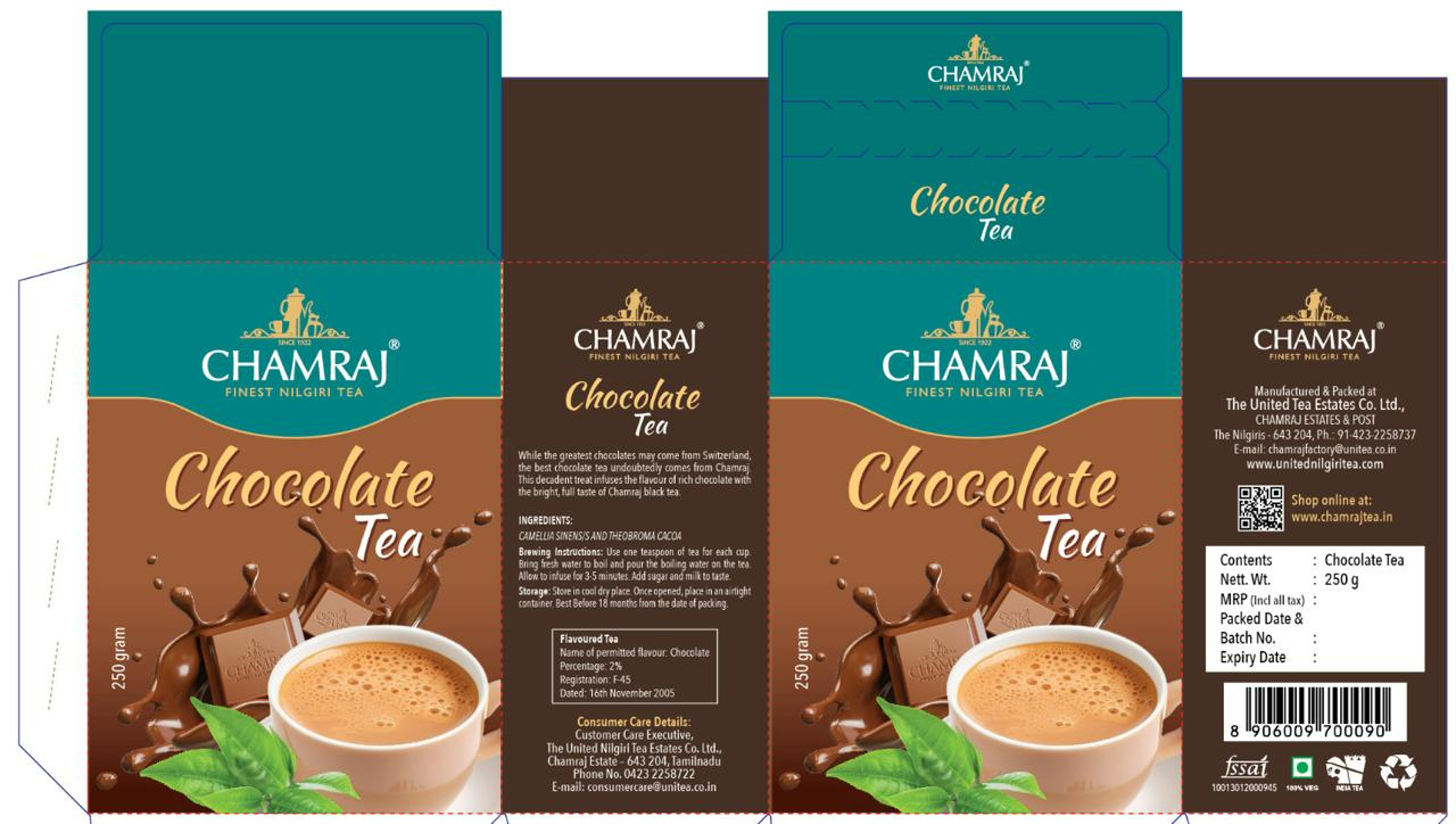 Chamraj Chocolate Tea Device mark 6433286 Trademark