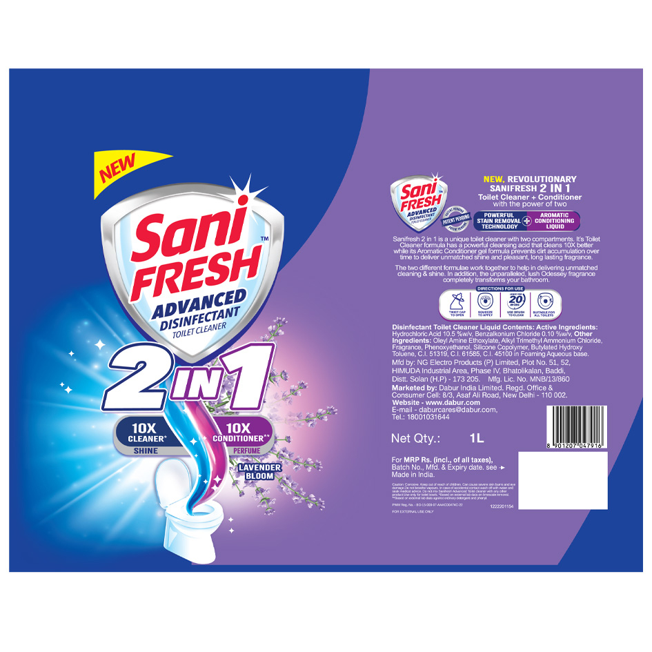 Sanifresh Advanced Disinfectant Toilet Cleaner 2 In 1 Device mark 6435902 Trademark