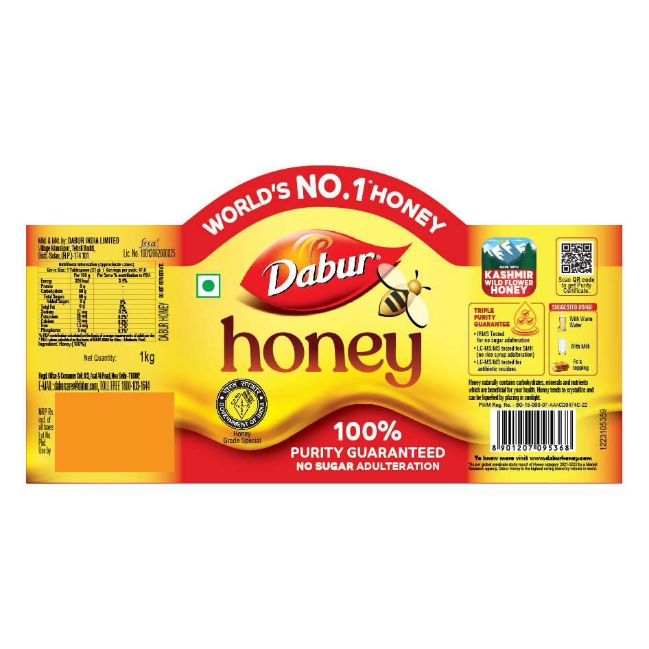 Dabur Honey (label) Device mark 6437236 Trademark