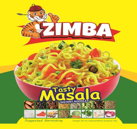 Zimba, Tasty Masala (label) Device mark 6439152 Trademark