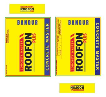 Bangur Concrete Master Roofon Plus Device mark 6445214 Trademark