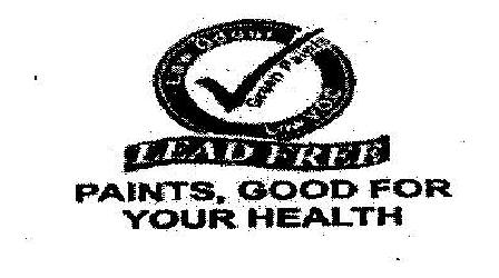 Lead Free Paints, Good For Your Health(label) Device mark 2051217 Trademark
