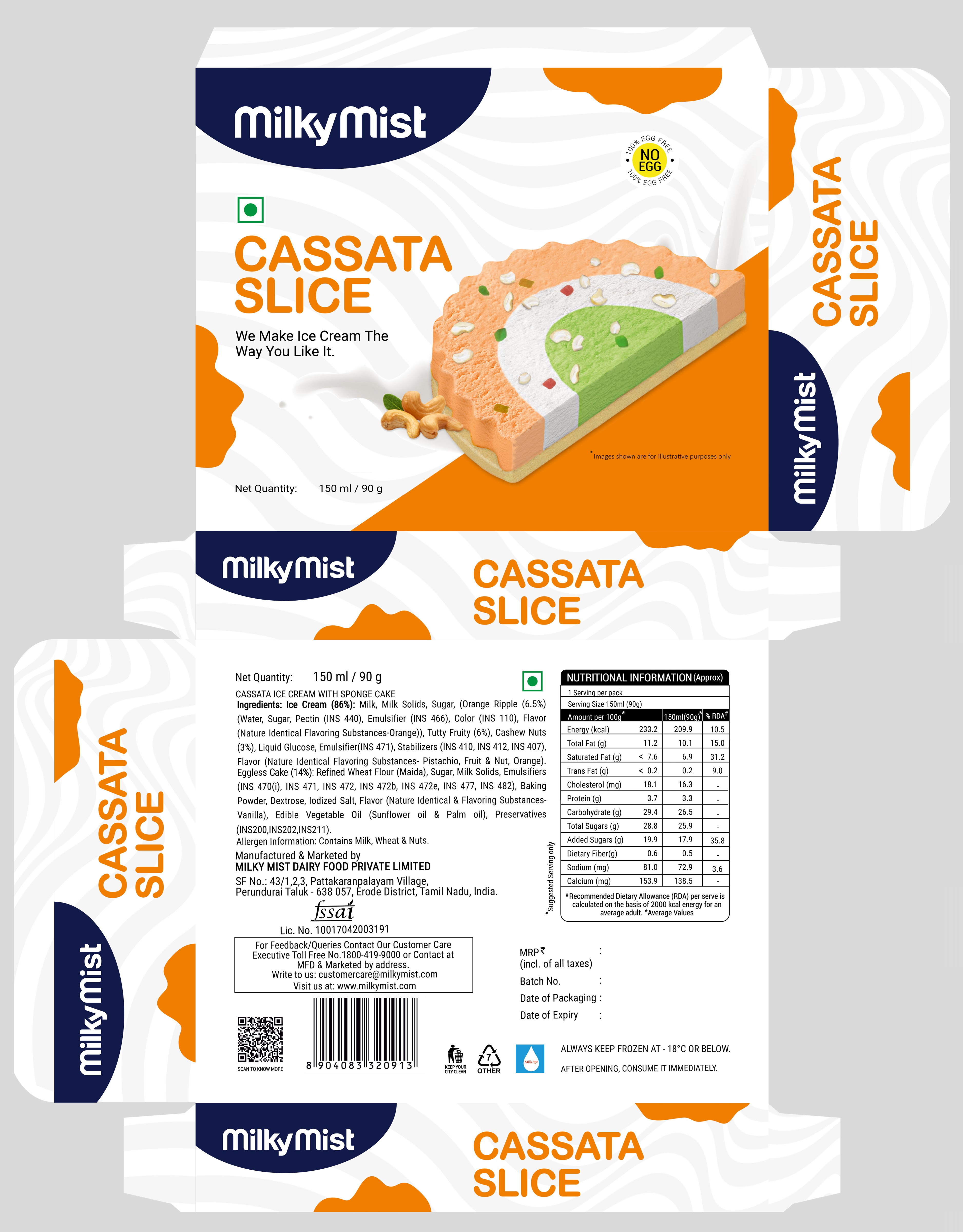 Milkymist Cassata Slice Device mark 6448308 Trademark