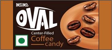Oval Coffee Candy Device mark 6448292 Trademark
