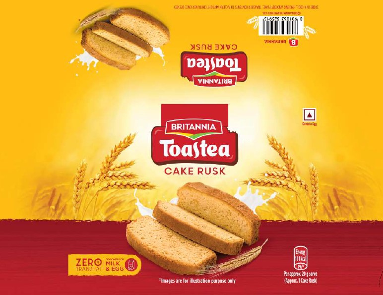 Britannia Toastea Cake Rusk Device mark 6466887 Trademark