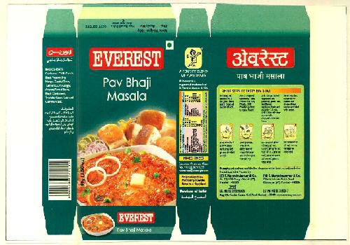 Everest Pav Bhaji Masala Device mark 2952857 Trademark