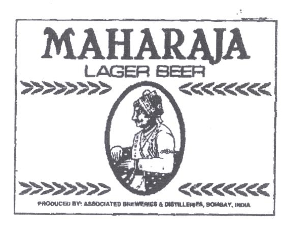 Maharaja Lager Beer Device mark 2307140 Trademark