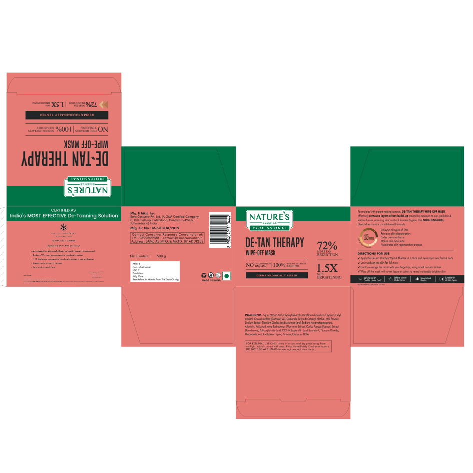 Nature’s Essence Professional De-tan Therapy Wipe-off Mask Device mark 6506645 Trademark