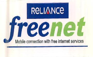 Reliance Freenet Mobile Connection With Free Internet Services Device mark 2895004 Trademark