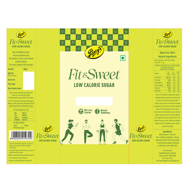 Parry’s Fit&sweet Device mark 6540694 Trademark