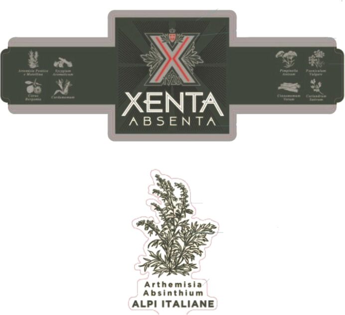 Xenta Absenta Arthemisia Absinthium Alpi Italiane Device mark 4114238 Trademark