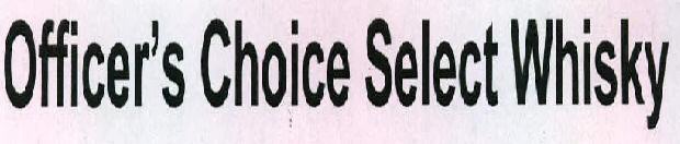Officer's Choice Select Whisky Device mark 2216869 Trademark