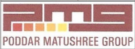Pmg Poddar Matushree Group (label) Device mark 6556802 Trademark