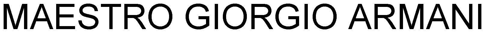 Maestro Giorgio Armani Device mark 2698506 Trademark