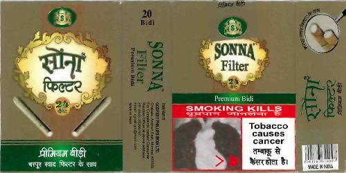 Sonna 24 Carat Sonna Filter(label) Device mark 2173649 Trademark