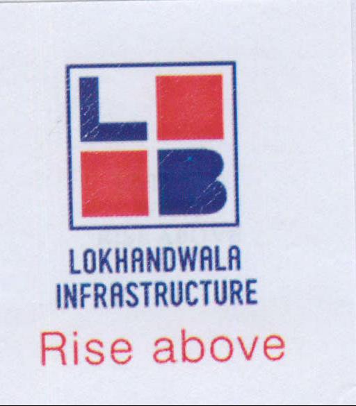 Lokhandwala Infrastructure Rise Above With Lb Logo Device mark 2034454 Trademark
