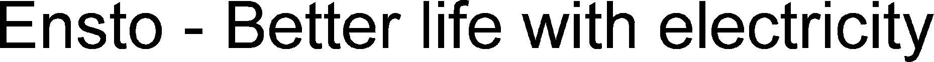 Ensto- Better Life With Electricity Device mark 3653535 Trademark