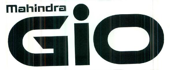 Mahindra Gio Device mark 2655591 Trademark
