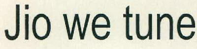 Jio We Tune Device mark 2702307 Trademark