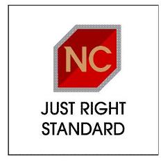 Nc Just Right Standard (label) Device mark 2538370 Trademark