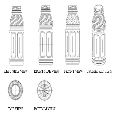 Bottle (shape) Device mark 6589062 Trademark