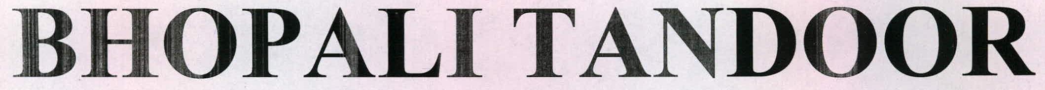 Bhopali Tandoor Device mark 2219685 Trademark