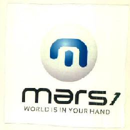 M Mars 1 World Is In Your Hand Device mark 2969033 Trademark