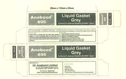 Anabond 696 Liquid Gasket Grey Device mark 2494046 Trademark