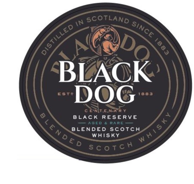 Black Dog Centenary Black Reserve Aged & Rare Blended Scotch Whisky (label) Device mark 6595838 Trademark