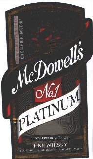 Mcdowell's No.1 Platinum Device mark 2000455 Trademark