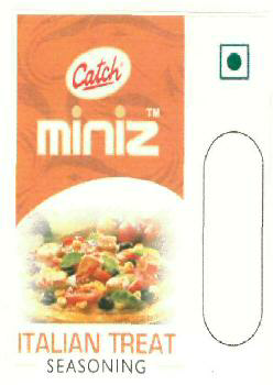 Catch Miniz Italian Treat Seasoning (label) Device mark 2557264 Trademark