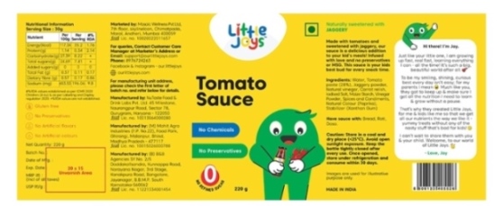 Little Joys Tomato Sauce Device mark 6597148 Trademark