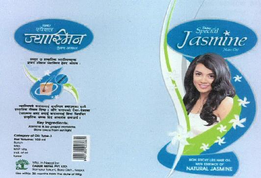 Dabur Special Jasmine Hair Oil (device Of Human Being) Device mark 2308411 Trademark