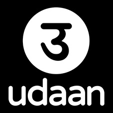 Udaan ( Logo And Device) With Black Back Ground Device mark 6606268 Trademark