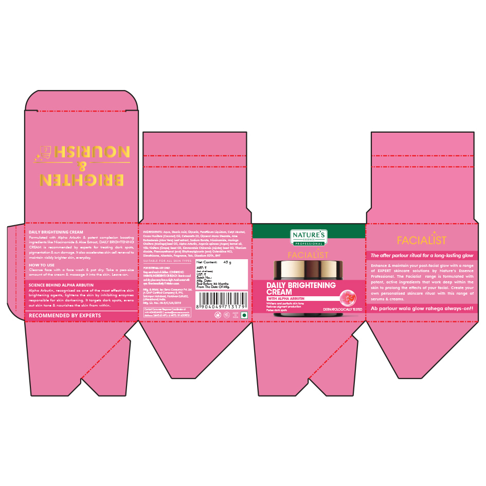 Nature Essence Professional Facialist Daily Brightening Cream Device mark 6635954 Trademark