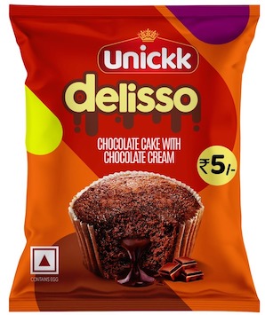 Unickk Delisso Chocolate Cake With Chocolate Cream Device mark 6636796 Trademark