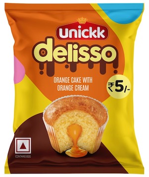 Unickk Delisso Orange Cake With Orange Cream Device mark 6636798 Trademark
