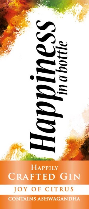 Happiness In A Bottle Happily Crafted Gin Joy Of Citrus Device mark 6671792 Trademark