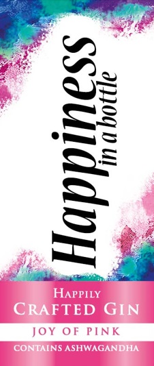 Happiness In A Bottle Happily Crafted Gin Joy Of Pink Device mark 6671793 Trademark