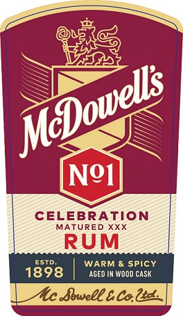 Mcdowell’s No. 1 Celebration Matured Xxx Rum (label) Device mark 6690600 Trademark