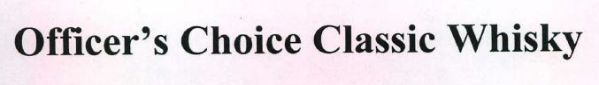 Officer's Choice Classic Whisky Device mark 2216863 Trademark